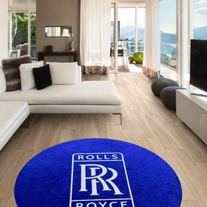 Rolls Royce round carpet, Man Cave, Decoration, Living Room, Car Brand, Garage, Cars, Gift, Fathers Day, Gift for husband