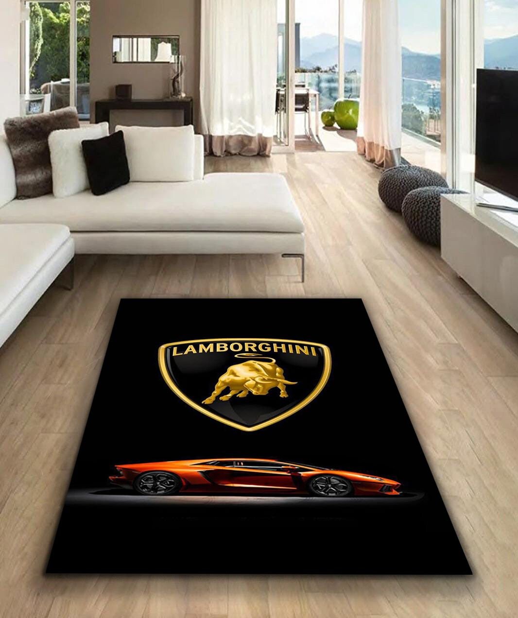 Buy Lamborghini Rectangular Carpet Rug Man Cave Decoration Online