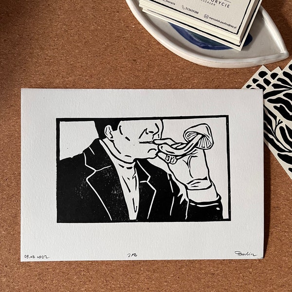 Gentleman - Linoleografia A5