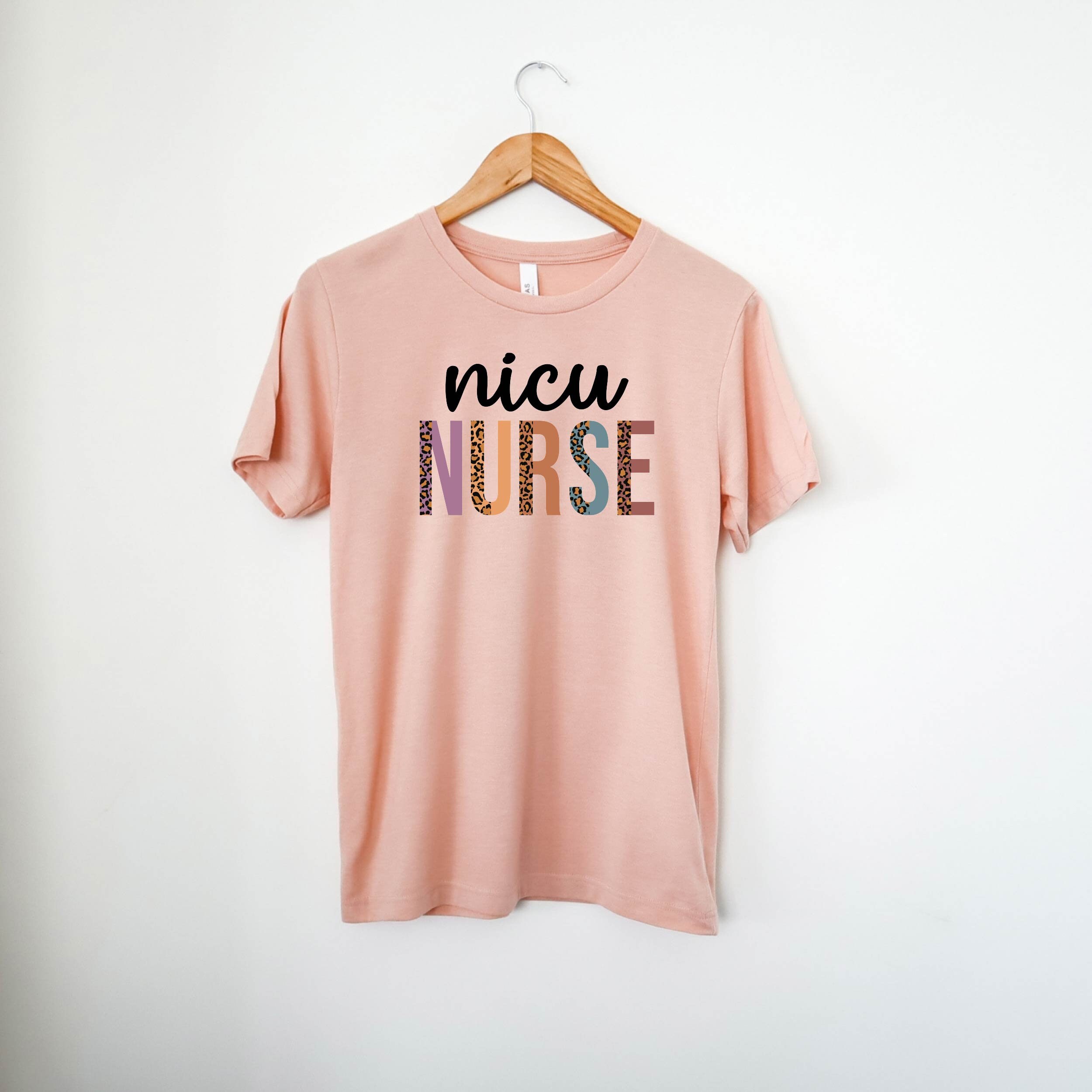 Leopard Print NICU Nurse T-Shirt
