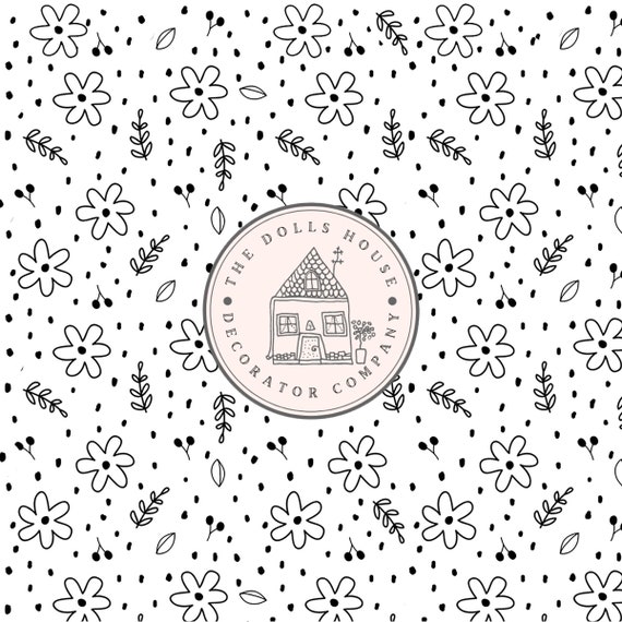 Dollhouse Wallpaper Printable Dollshouse Wallpaper 1/12th - Etsy