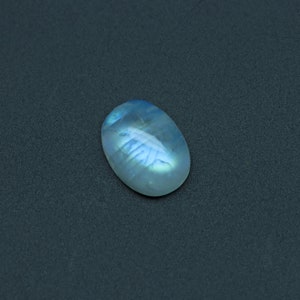 12x16mm Natural Rainbow Moonstone Cabochon Oval Loose Gemstone, Rainbow Moonstone Jewelry Handmade Gift for Women, 1 Pieces