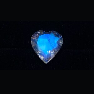 8mm Moonstone Heart Shape | AAAAA+++ Quality Blue Moonstone | Rainbow Moonstone | Natural Moonstone Faceted | Rainbow Moonstone Pear Faceted