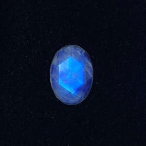 Maansteen Oval Rose Cut | AAA Kwaliteit Blauwe Maansteen | 13x18mm Maansteen Ovaal | Natuurlijke Maansteen Rose Cut | Regenboog Maansteen Facet Ovaal