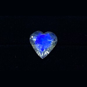 8mm Moonstone Heart Shape | AAAAA+++ Quality Blue Moonstone | Rainbow Moonstone | Natural Moonstone Faceted | Rainbow Moonstone Pear Faceted