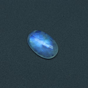 11x17mm Natural Rainbow Moonstone Cabochon Oval Loose Gemstone, Rainbow Moonstone Jewelry Handmade Gift for Women, 1 Pieces