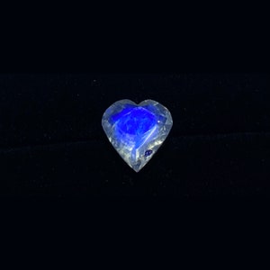 8mm Moonstone Heart Shape | AAAAA+++ Quality Blue Moonstone | Rainbow Moonstone | Natural Moonstone Faceted | Rainbow Moonstone Pear Faceted