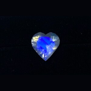 8mm Moonstone Heart Shape | AAAAA+++ Quality Blue Moonstone | Rainbow Moonstone | Natural Moonstone Faceted | Rainbow Moonstone Pear Faceted