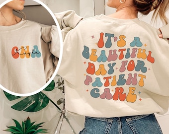 Personalized CNA sweatshirt, CNA shirt, CNA nurse gift, certified nursing assistant crewneck, Nurse appreciation, cna sweater cna graduation