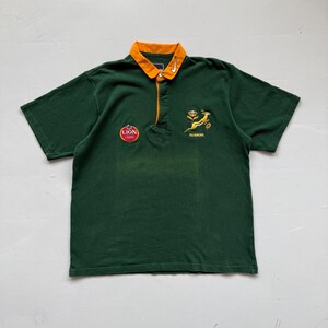 Maillot Springboks Rugby Afrique Du Sud - Taille Homme XL, Manches Longues, Occasion