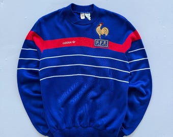 Adidas France F.F.F. Made in France 90's Vintage Football Sweatshirt - XS/S