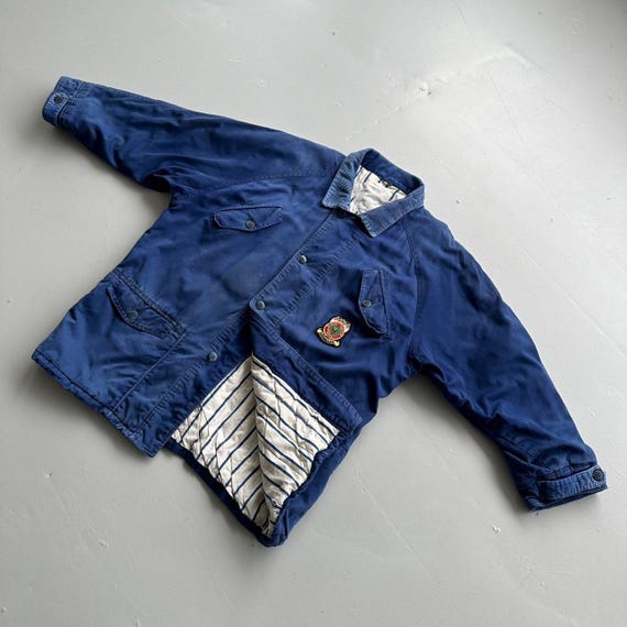 Vintage Blue Wrangler 70s/80s Padded Chore Jacket - Large - Etsy UK