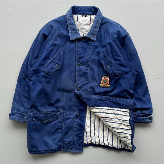 70〜80's Wrangler Coverall Chore Coat Vintage Blue Wrangler 70s/80s Padded Chore Jacket - Large - Etsy UK