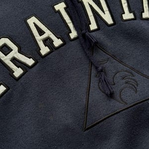 Sudadera con capucha Le Coq Sportif estilo vintage de los años 2000 (Y2K) en azul marino - Talla M imagen 5