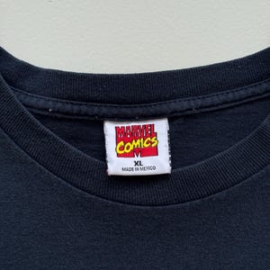 Navy Blue Captain America 00's Vintage Marvel Comics Graphic T-Shirt - XL image 7