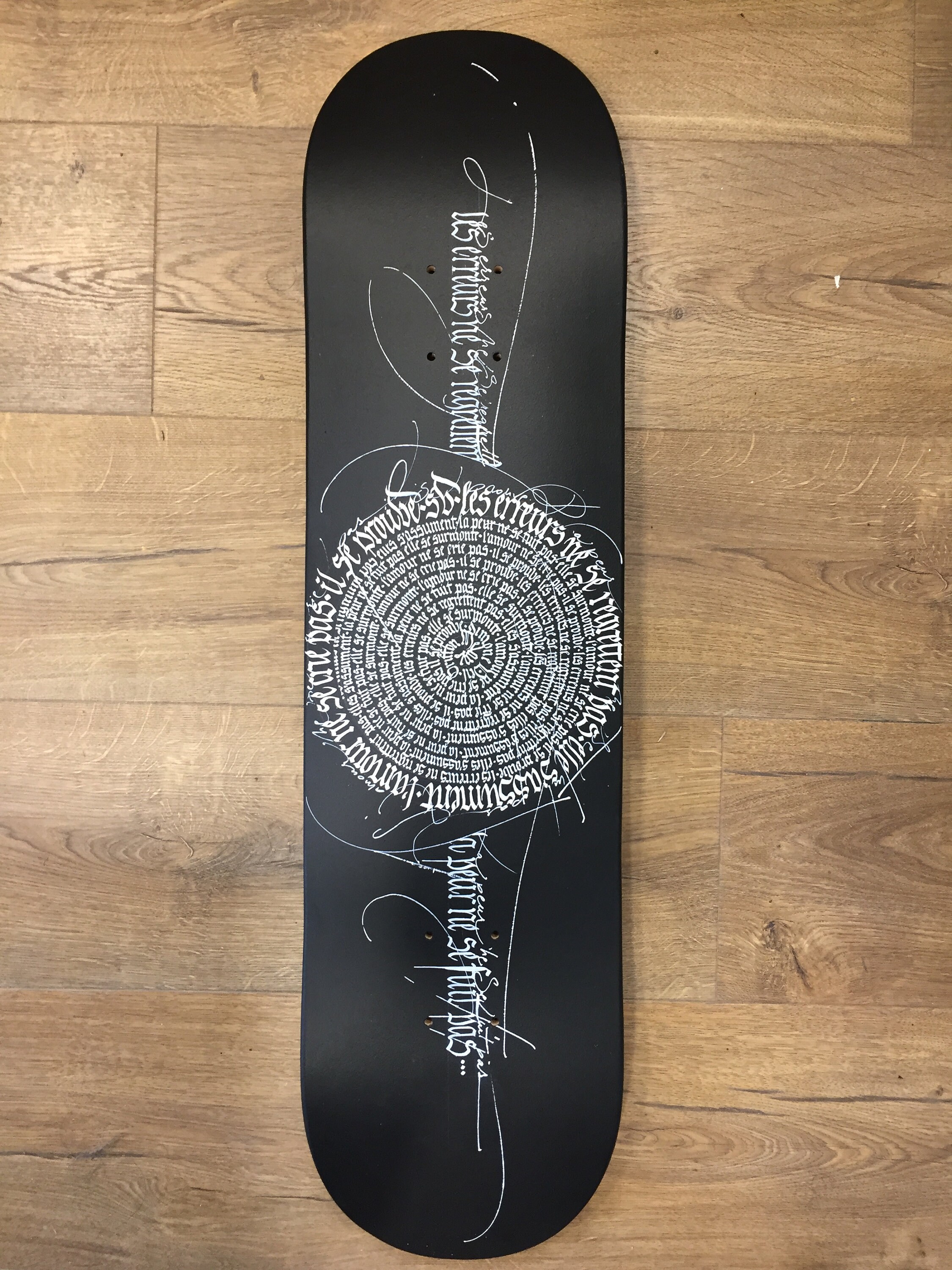 Skateboard Calligraphié Customisé