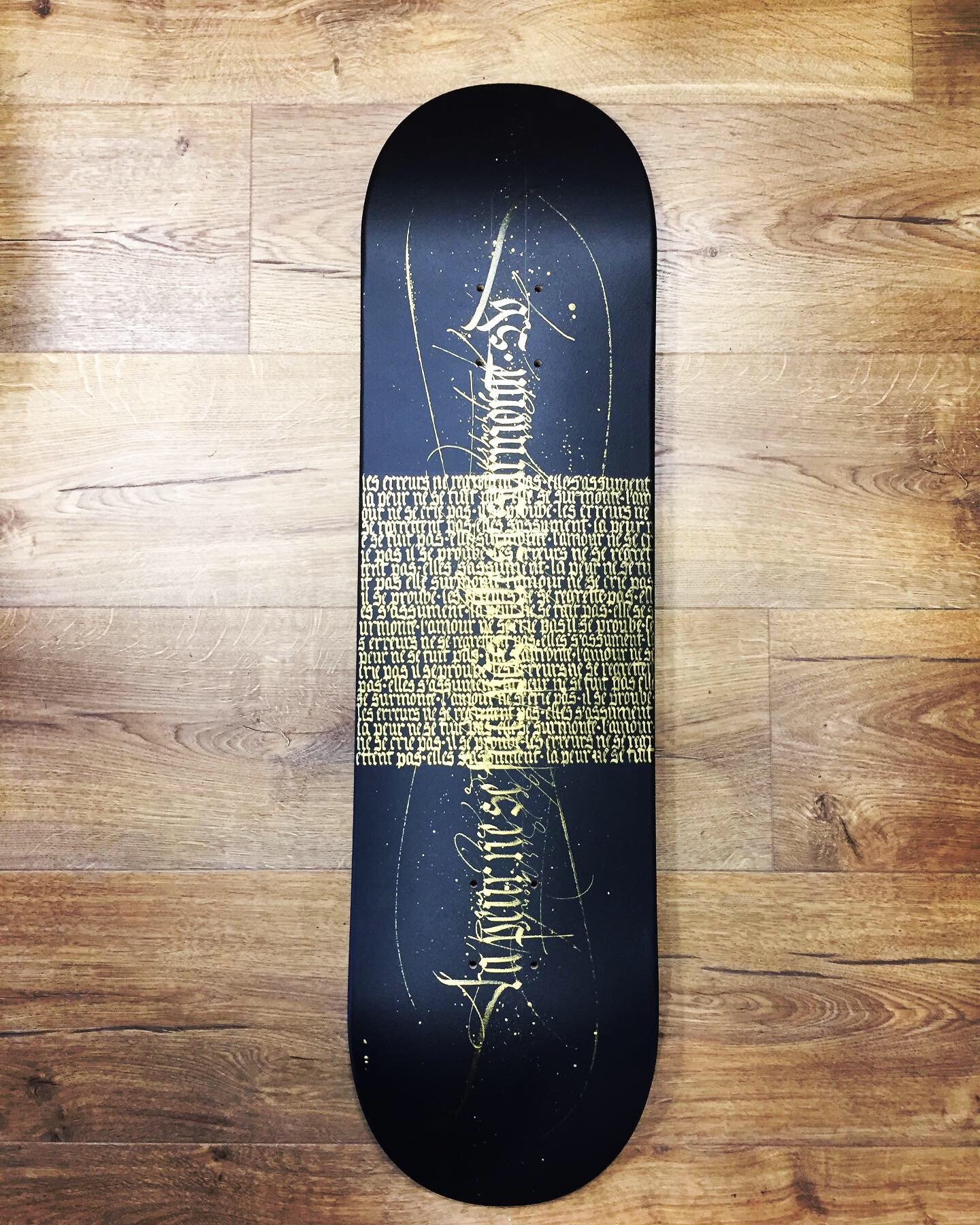 Skateboard Calligraphie