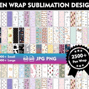 Peut inclure: Une collection de plus de 2 500 designs d'enveloppes de stylo au format JPG et PNG. Les designs présentent une variété de motifs, notamment floraux, géométriques, à motifs animaliers, et bien plus encore. Les designs sont disponibles en petites et grandes tailles.