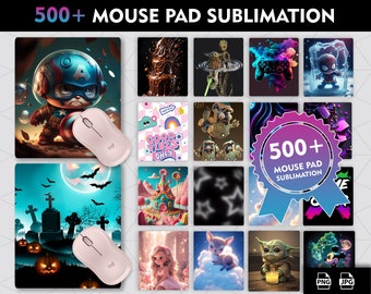 500+ Mouse Pad Sublimation Designs, Mega Bundle, Computer Personalised Designs, Digital Mouse Pad PNG, Sublimation Mouse Pad PNG