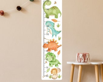 Watercolor Dinosaurs Growth Chart + markers