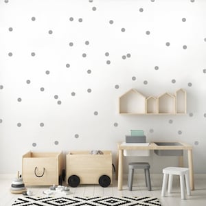 Abnehmbare Aufkleber Punkte, Kinderzimmer Aufkleber, Kinderzimmer Wandsticker, Kinderzimmer Wandsticker, Wandsticker Punkte 36NW