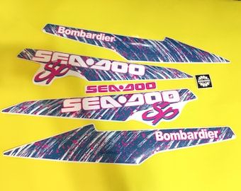 Kit de calcomanías personalizadas para "Sea-doo SP Bombardier" 1993