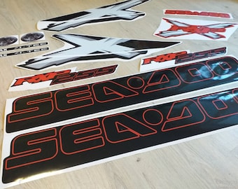 Custom Decals kit for "Sea-doo Rxp 255" black red