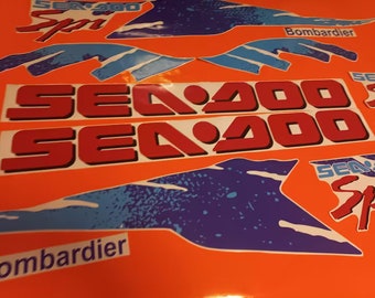 Custom Decals kit for-"Sea-doo SPI Bombardier"-Model 1994