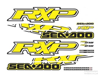Custom Decals kit for "Sea-doo Rxp 215" Yellow μοντέλο 2007-2008