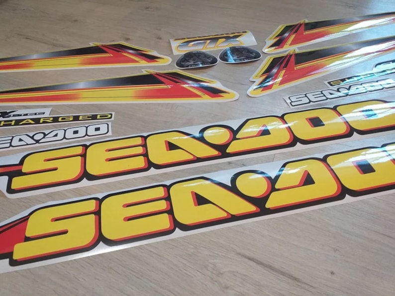 Dekalkit för "Sea-doo Gtx Sc 185 Supercharged" - modell 2004-2005 bild 1