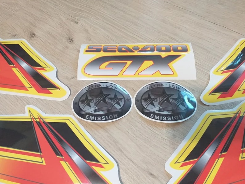 Dekalkit för "Sea-doo Gtx Sc 185 Supercharged" - modell 2004-2005 bild 4