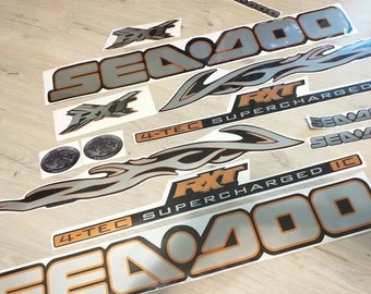 Kit de calcomanías personalizadas para "Sea-doo RXT 215 Supercharged" - modelo 2005-2007