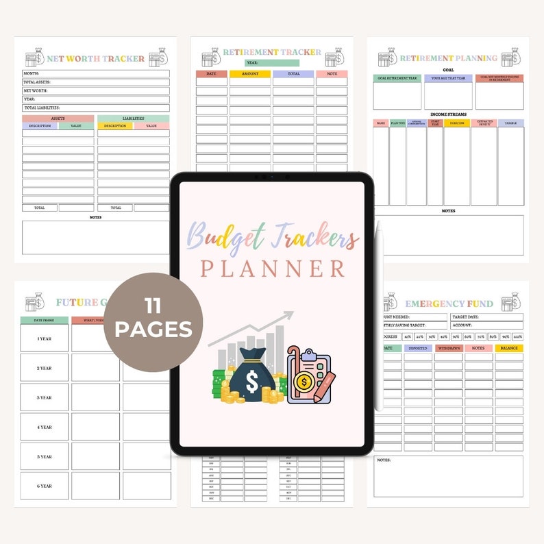 Ultimate Budget Tracker Planner Printable Kit Financial Tracker, Zero ...