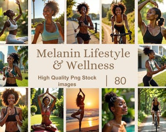 80 Melanin Women Lifestyle Stock Photos | Business, Wellness, Fitness & Yoga | Black Women Images | Healthy Lifestyle and Social Media Post