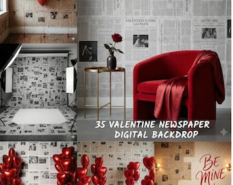 Toile de fond numérique journal de la Saint-Valentin : coeurs graffiti (téléchargement PNG)