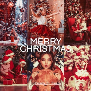 10 Marry Christmas Lightroom Presets, Christmas Presets, Holiday Presets, Moody Presets, Rich Cozy Presets, Festive Presests, Xmas Presets
