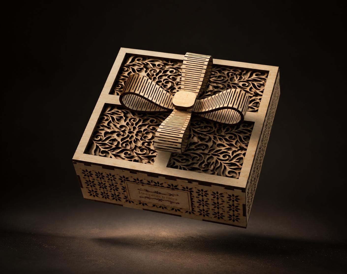 Decorative Gift Box SVG Laser Cut File | Flexible Wooden Box Template ...