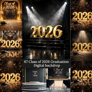 Digital bakgrund för 67-årsjubileum för examen 2026, för fotografer, studenter, seniorer, fest, porträttbakgrund, examensfotobåsbakgrund