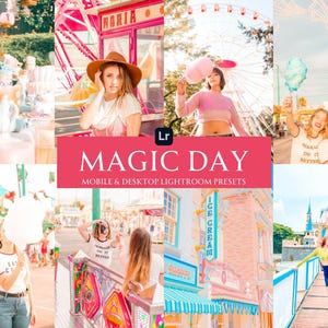 10 Colorful Mobile and Desktop Lightroom Presets | Vibrant Theme Park and Travel Filters for Instagram Bloggers & Summer Photography