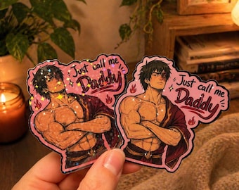 Broody Fire Magic Sticker | Fantasy Redemption Arc Vinyl | Sad Boy Aesthetic Waterproof Decal | Kindle Sticker
