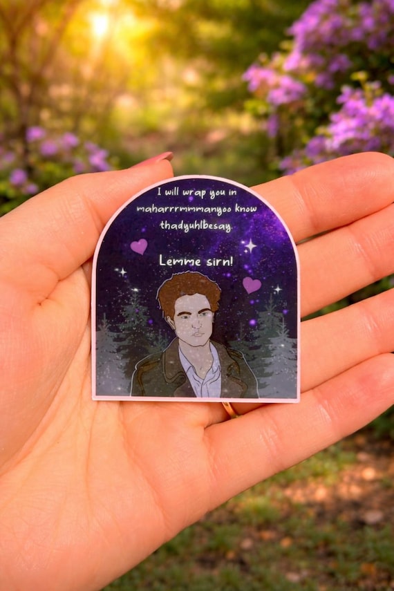 Twilight Parody Meme Sticker, Gen Z Humor Vinyl Decal