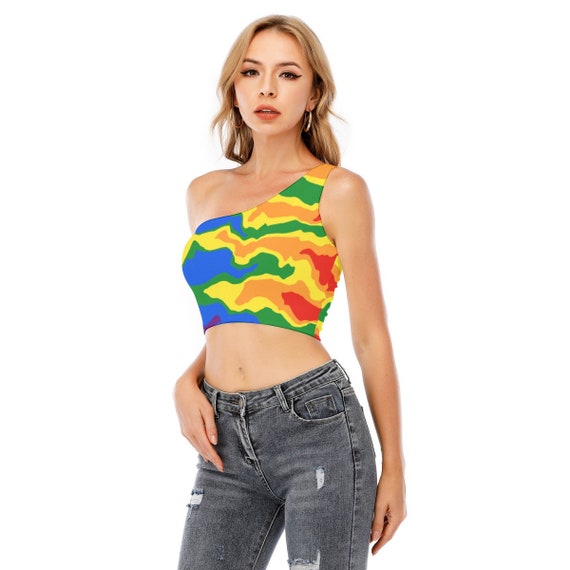 Gay pride crop best sale tops