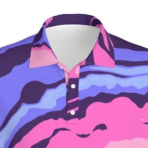 Omnisexual Pride Polo Shirt | Design in Colors of Omni Pride Flag LGBTQIA+ Clothing Gift for Omnisexuals for Pride Month or Pride Marches