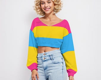 Omnisexual Pride Oversized Off-shoulder Sweatshirt Omni Flag