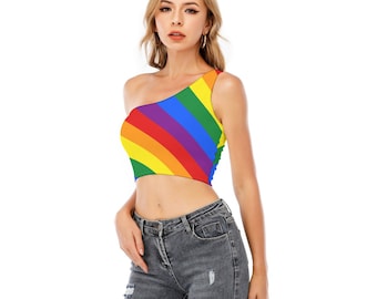 Gay pride crop best sale tops