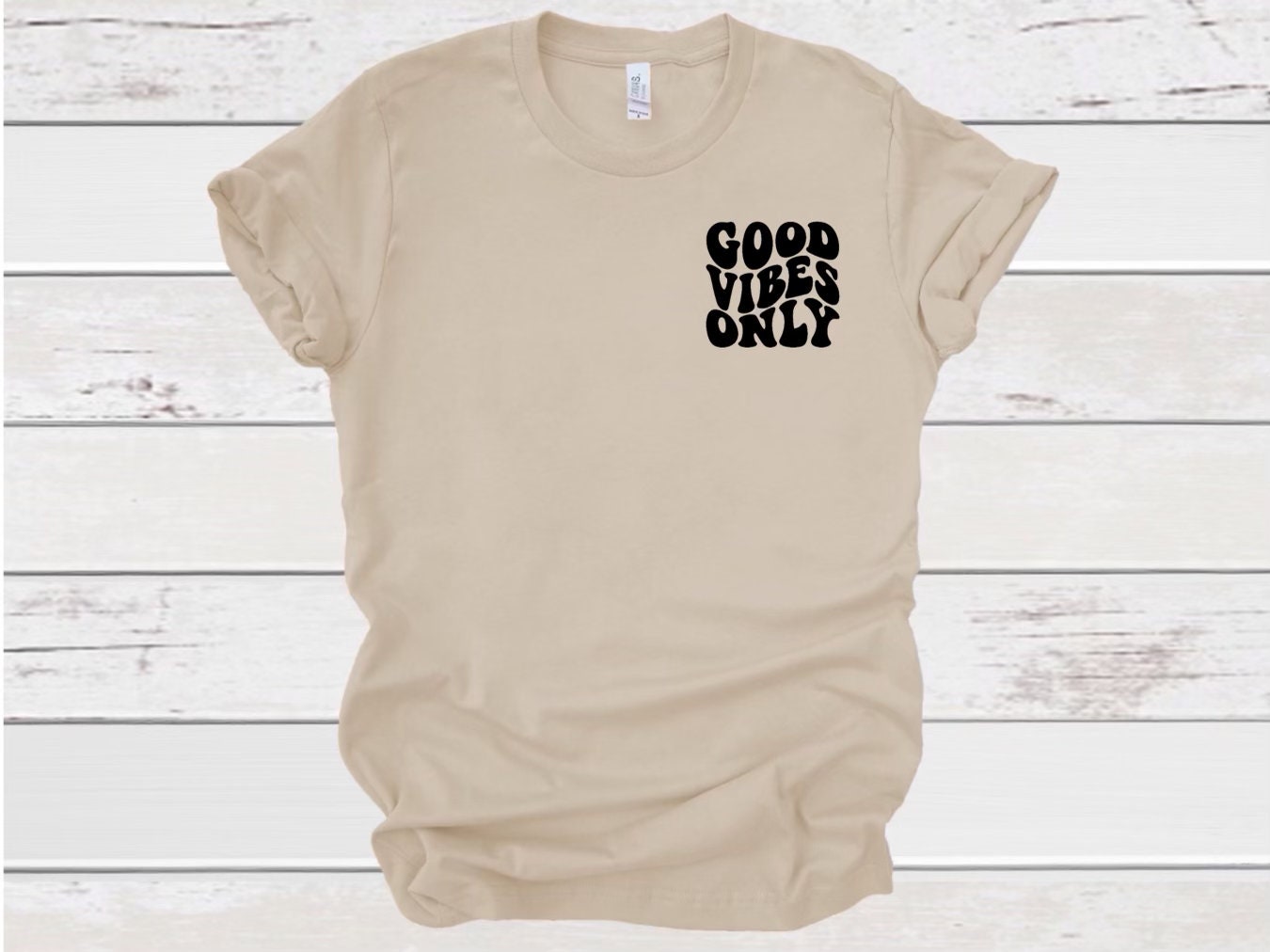 Positive Kind Good Vibes Crop Top Hipster Vintage 80's T Shirt - HotVero