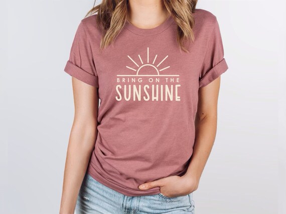 Graphic Tees gift for her wife shirt, Vacation Shirts,Sunshine and