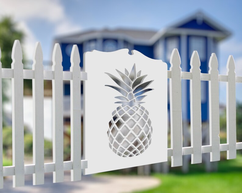36 Pineapple Gate Beach Home Nautical Gate Starboard Etsy