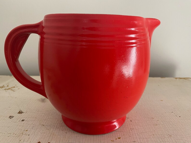 Hall's Superior Quality Kitchenware 1940s chinese Red Pitcher - Etsy