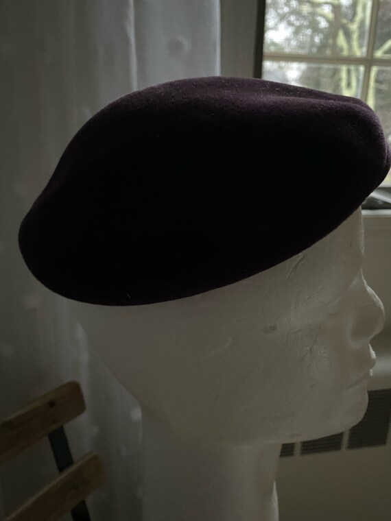 Joseph's Inc. Purple Pillbox Hat with Ostrich Fea… - image 6